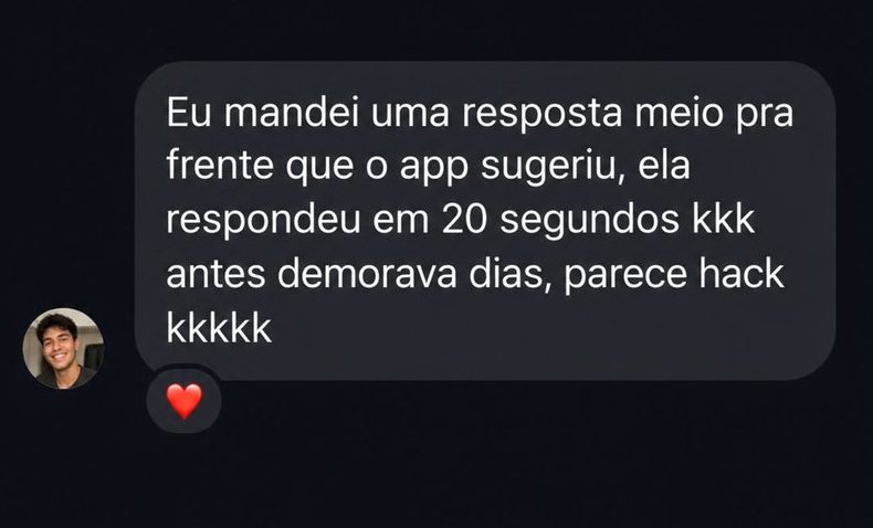 Print de uma conversa de quem usa o Puxe Papo